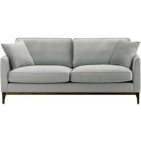 Linara 3 Seater Sofa, silver, Leg colour: dark oak