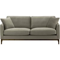 Linara 3 Seater Sofa, grey, Leg colour: dark oak
