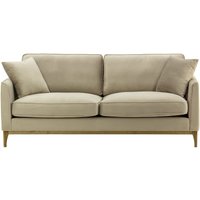 Linara 3 Seater Sofa, mink, Leg colour: wax black