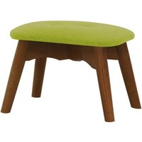 Ducon Mini Children's Footstool, lime, Leg colour: dark oak