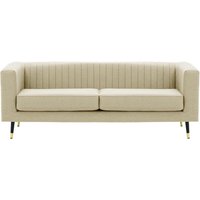 Slender 3 Seater Sofa, cream