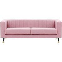 Slender 3 Seater Sofa, pink