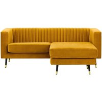 Slender Universal Corner Sofa, mustard