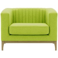 Slender Wood Armchair, lime, Leg colour: wax black