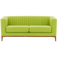 Slender Wood 2 Seater Sofa, lime, Leg colour: aveo