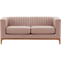 Slender Wood 2 Seater Sofa, lilac, Leg colour: aveo