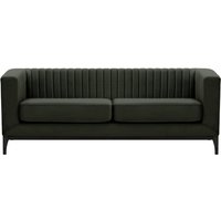 Slender Wood 3 Seater Sofa, black, Leg colour: black
