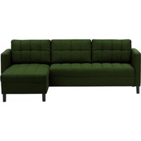 Ludo Universal Corner Sofa Bed, dark green
