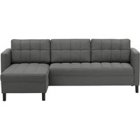 Ludo Universal Corner Sofa Bed, dark grey