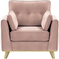 Farrow Armchair, lilac, Leg colour: wax black