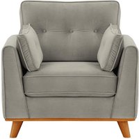 Farrow Armchair, silver, Leg colour: aveo