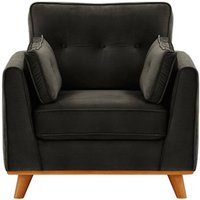 Farrow Armchair, black, Leg colour: aveo
