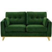 Farrow 2 Seater Sofa, dark green, Leg colour: like oak