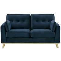 Farrow 2 Seater Sofa, blue, Leg colour: wax black