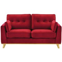 Farrow 2 Seater Sofa, dark red, Leg colour: like oak