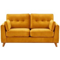 Farrow 2 Seater Sofa, mustard, Leg colour: aveo
