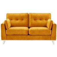 Farrow 2 Seater Sofa, mustard, Leg colour: white