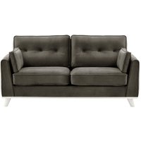 Farrow 2,5 Seater Sofa, graphite, Leg colour: white