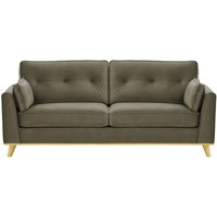 Farrow 3 Seater Sofa, grey, Leg colour: like oak