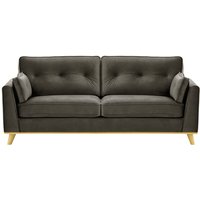 Farrow 3 Seater Sofa, graphite, Leg colour: like oak