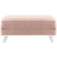 Farrow Footstool, lilac, Leg colour: white