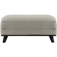 Farrow Footstool, silver, Leg colour: black