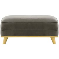 Farrow Footstool, graphite, Leg colour: like oak