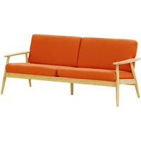 Demure Aqua 3 Seater Garden Sofa, orange, Leg colour: 8001 like oak