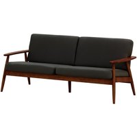 Demure Aqua 3 Seater Garden Sofa, black, Leg colour: 8007 dark oak