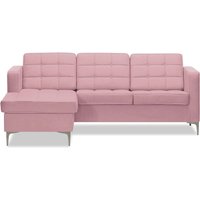 Finn Left Hand Corner Sofa, pink