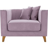 Barra Armchair, lilac, Leg colour: aveo