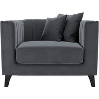 Barra Armchair, graphite, Leg colour: black