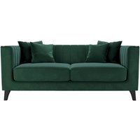 Barra 2 Seater Sofa, dark green, Leg colour: black