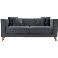 Barra 2 Seater Sofa, graphite, Leg colour: aveo