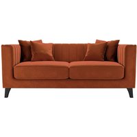 Barra 2 Seater Sofa, V 33 - Rust, Leg colour: black