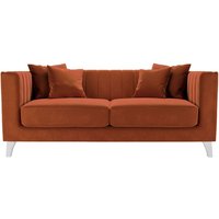 Barra 2 Seater Sofa, V 33 - Rust, Leg colour: white