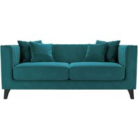 Barra 2 Seater Sofa, V 36 - Peacock, Leg colour: black
