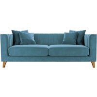 Barra 3 Seater Sofa, dirty blue, Leg colour: aveo