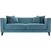 Barra 3 Seater Sofa, dirty blue, Leg colour: black