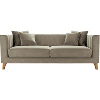 Barra 3 Seater Sofa, mink, Leg colour: aveo