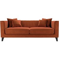 Barra 3 Seater Sofa, V 33 - Rust, Leg colour: black