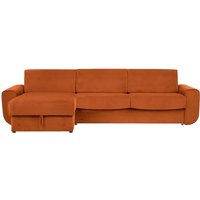 Salsa left hand corner sofa bed with storage, V 33 - Rust