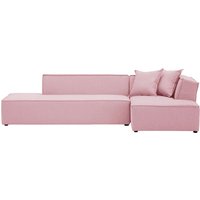 Gama Right Hand Corner Sofa, pink