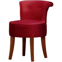 Barto Chair, dark red, Leg colour: dark oak