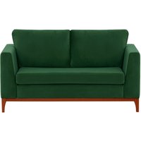 Gosena Wood 2 Seater Sofa, dark green, Leg colour: aveo