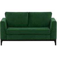 Gosena Wood 2 Seater Sofa, dark green, Leg colour: black