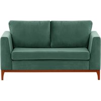 Gosena Wood 2 Seater Sofa, dirty blue, Leg colour: aveo
