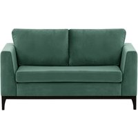Gosena Wood 2 Seater Sofa, dirty blue, Leg colour: black