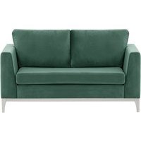 Gosena Wood 2 Seater Sofa, dirty blue, Leg colour: white