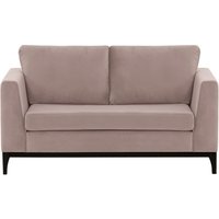 Gosena Wood 2 Seater Sofa, lilac, Leg colour: black